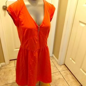 H&M orange sun dress